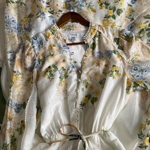 Ever New Floral Blouse with Button Detail
